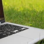 Laptop on Grass - Pexels Photo
